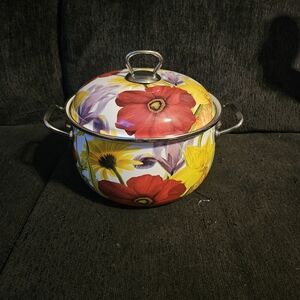 The Pioneer Woman Floral Enamel Stockpot - Red, Yellow & Pink